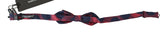 Dolce & Gabbana Red Checkered 100% Silk Adjustable Men Neck Bow Tie